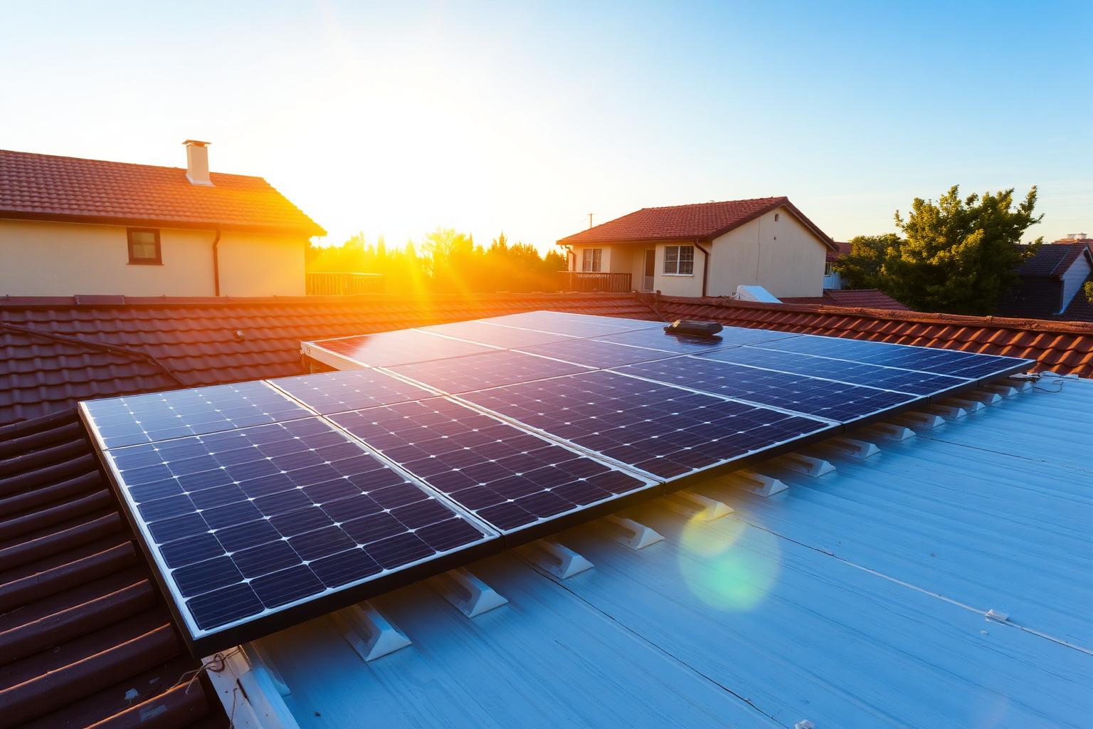 Energia solar em Pernambuco com painéis solares instalados em telhado
