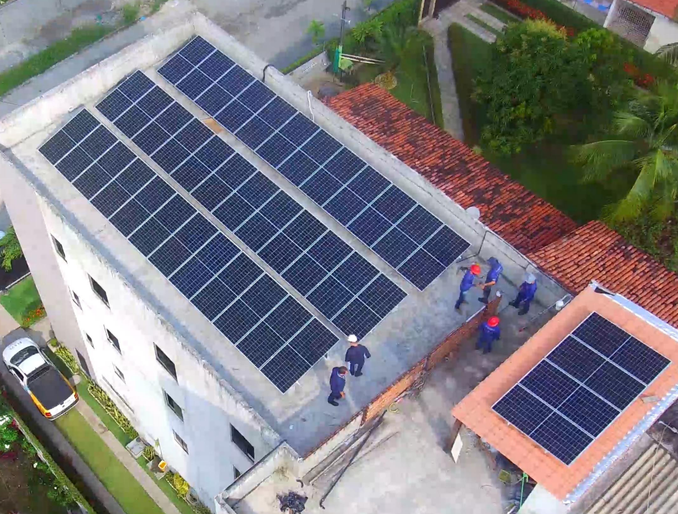 Projeto de energia solar para hotel pousada em Jaboatão dos Guararapes Pernambuco